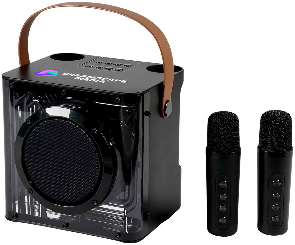15W Karaoke Wireless Speaker with 2 Mics - EL230 Black