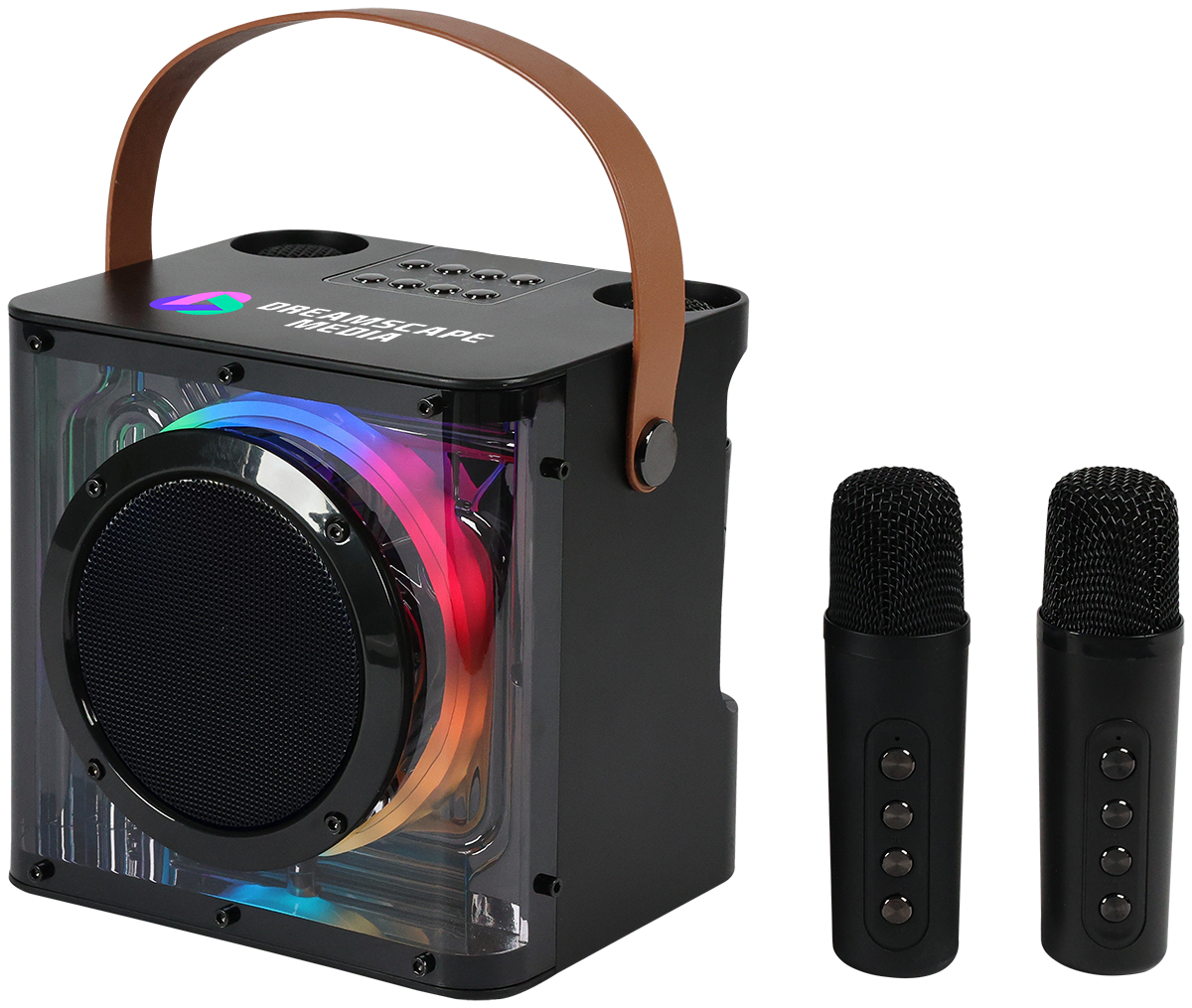 15W Karaoke Wireless Speaker with 2 Mics - EL230 Black