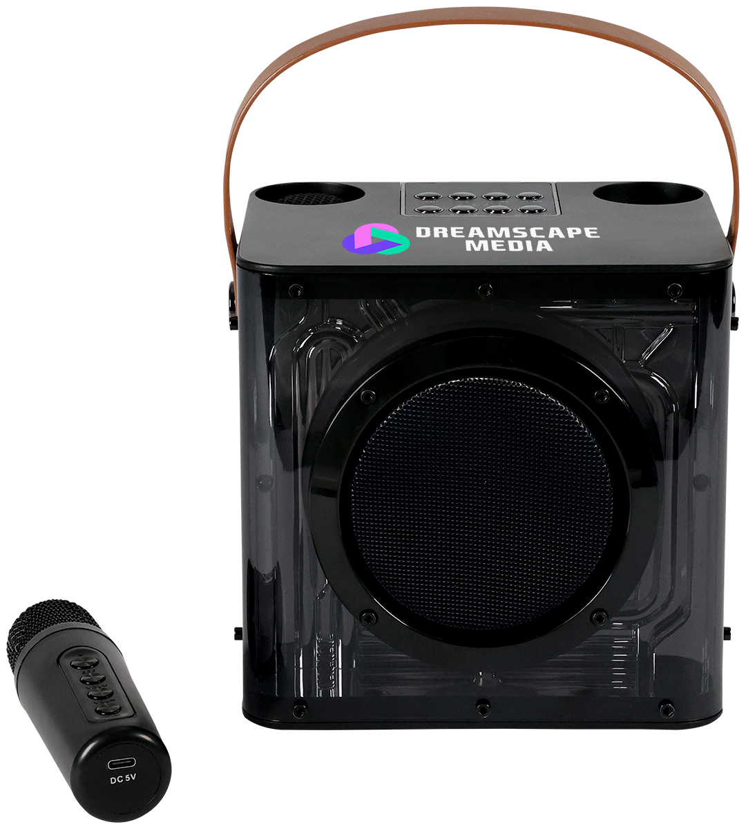 15W Karaoke Wireless Speaker with 2 Mics - EL230 Black