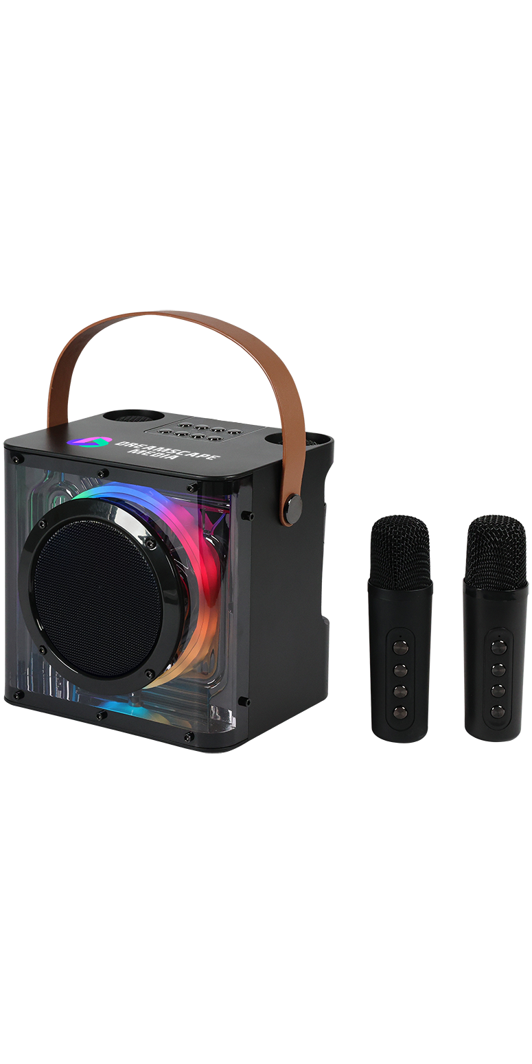 15W Karaoke Wireless Speaker with 2 Mics - EL230 Black