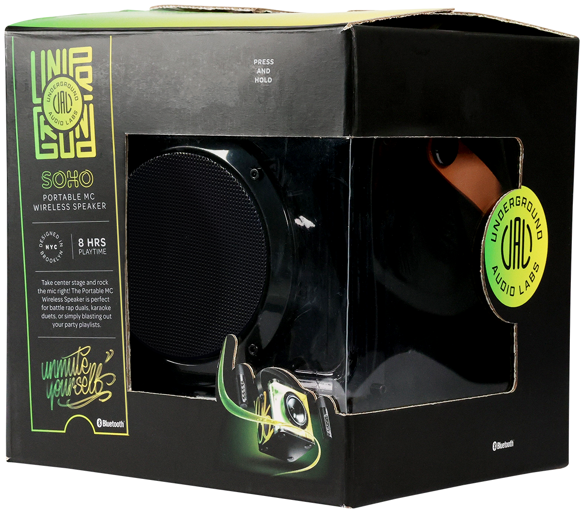 15W Karaoke Wireless Speaker with 2 Mics - EL230 Black