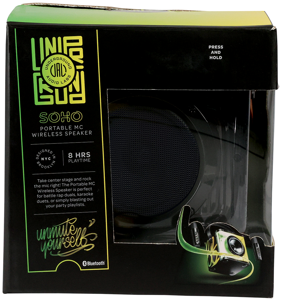 15W Karaoke Wireless Speaker with 2 Mics - EL230 Black