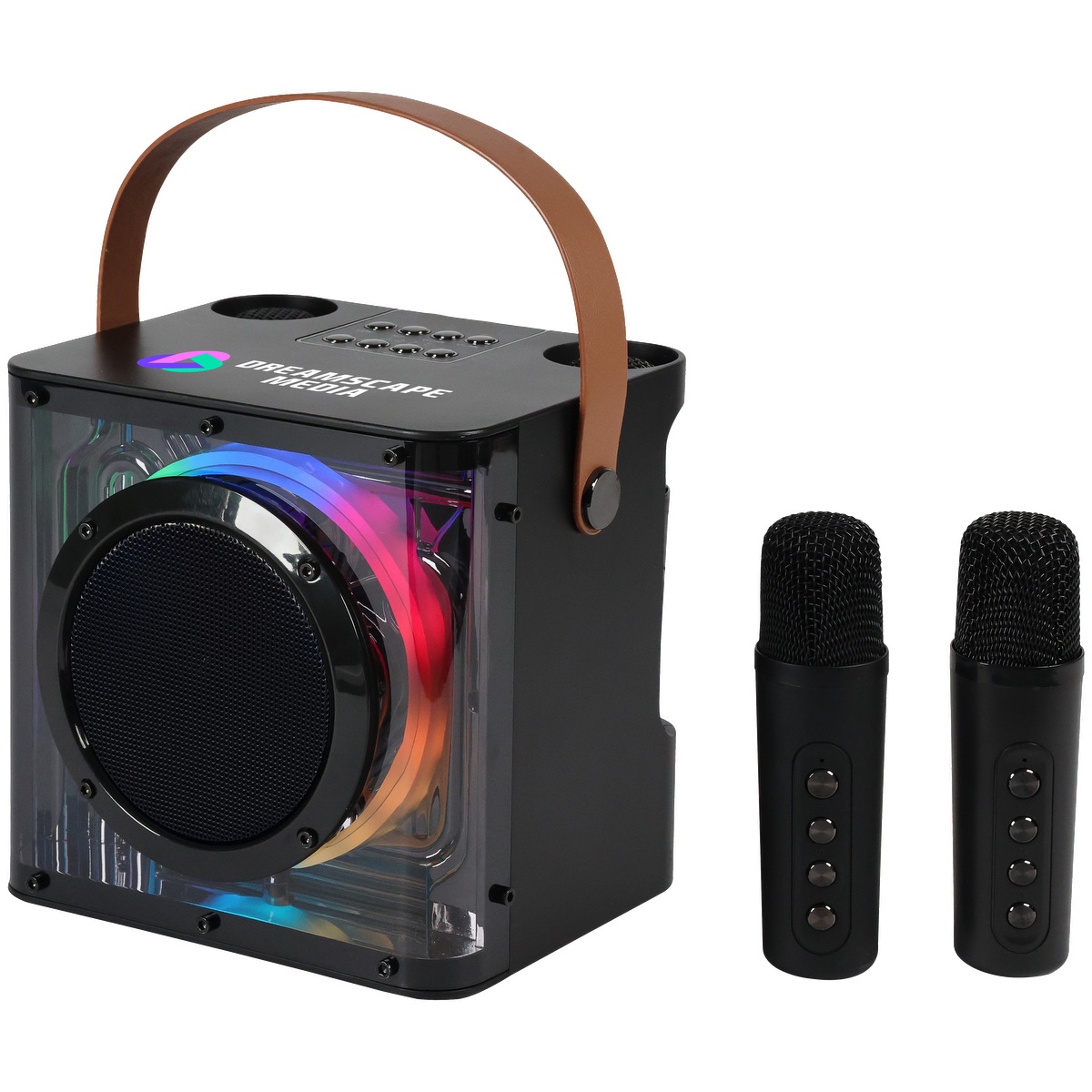 15W Karaoke Wireless Speaker with 2 Mics - EL230 Black