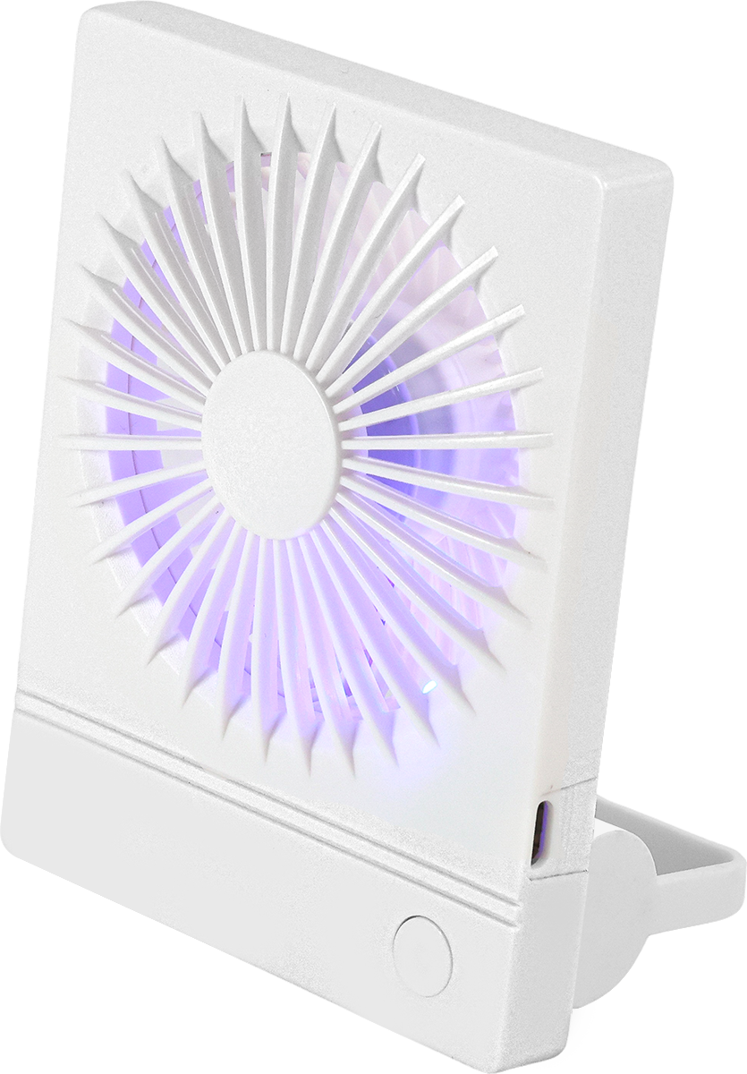 Rechargeable Slim Desktop 3-Speed fan - EL234 White
