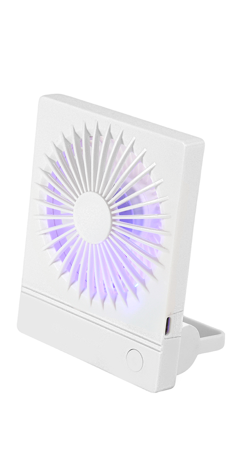 Rechargeable Slim Desktop 3-Speed fan - EL234 White