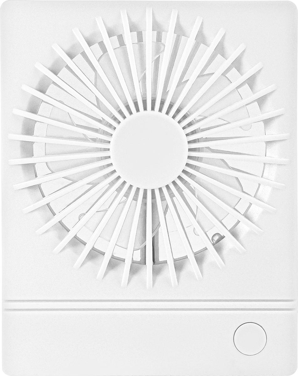 Rechargeable Slim Desktop 3-Speed fan - EL234 White