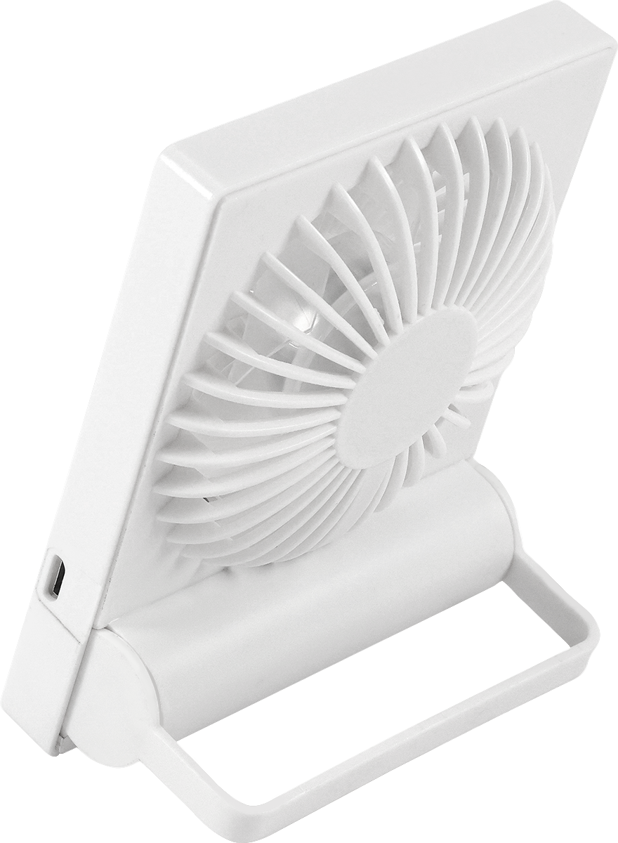 Rechargeable Slim Desktop 3-Speed fan - EL234 White