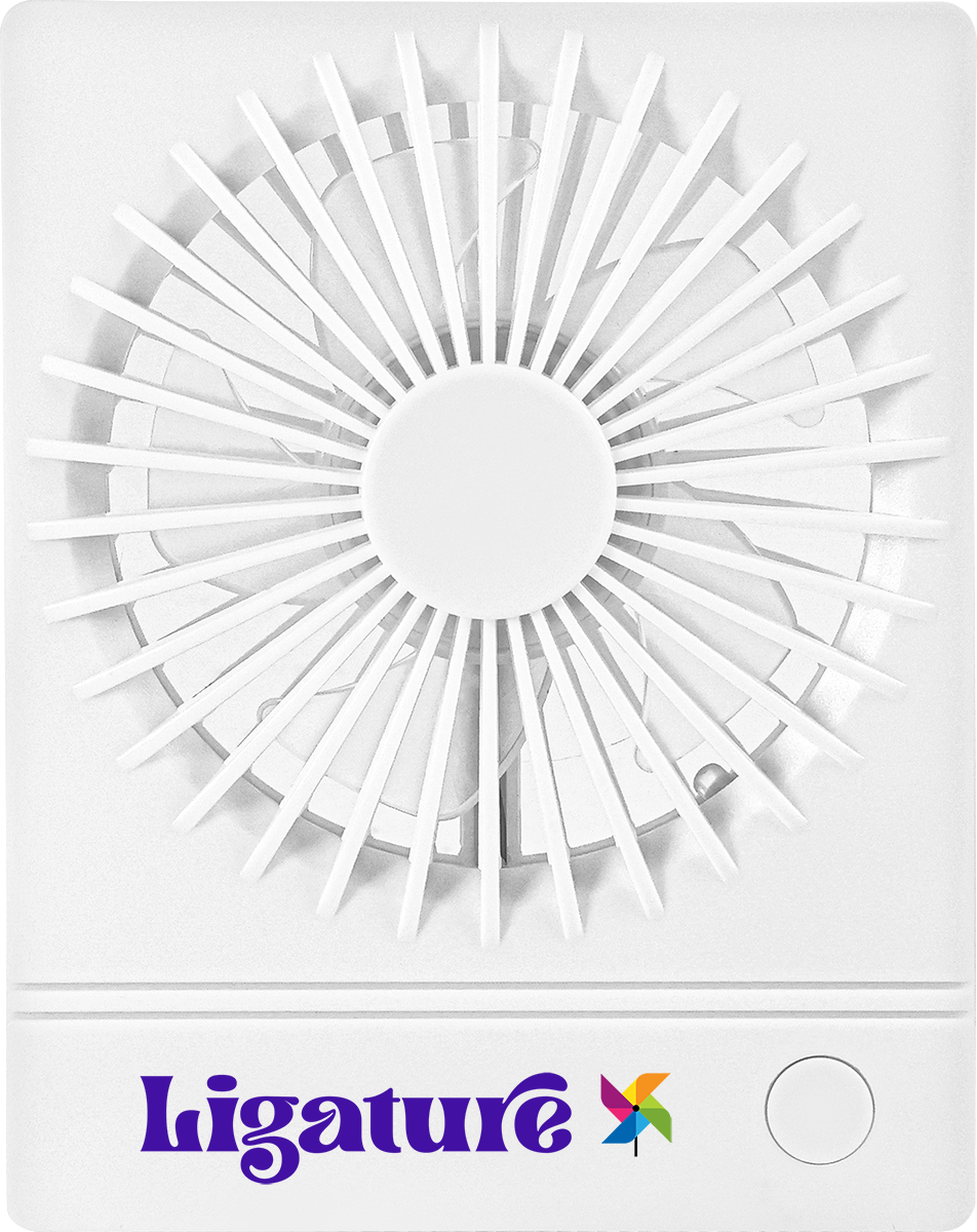 Rechargeable Slim Desktop 3-Speed fan - EL234 White