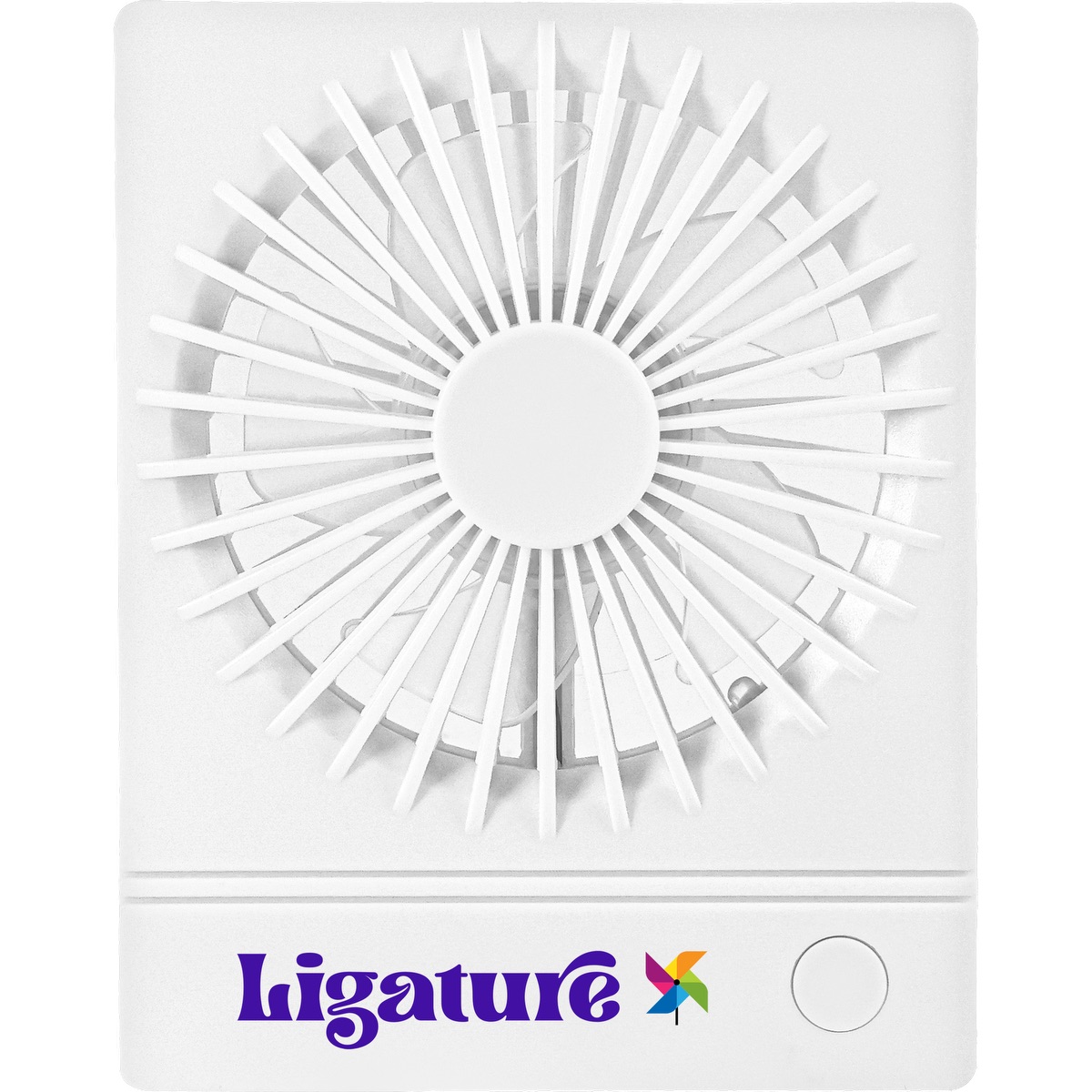 Rechargeable Slim Desktop 3-Speed fan - EL234 White