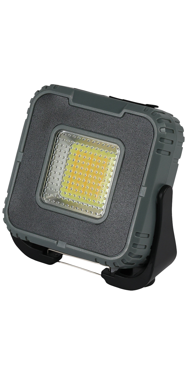 10W COB & LED RECHARGEABLE WORKLIGHT - FL216 Gray