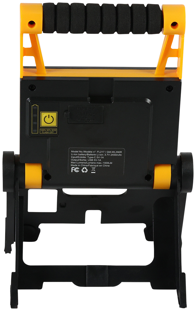 8W COB RECHARGEABLE WORKLIGHT - FL217 Yellow