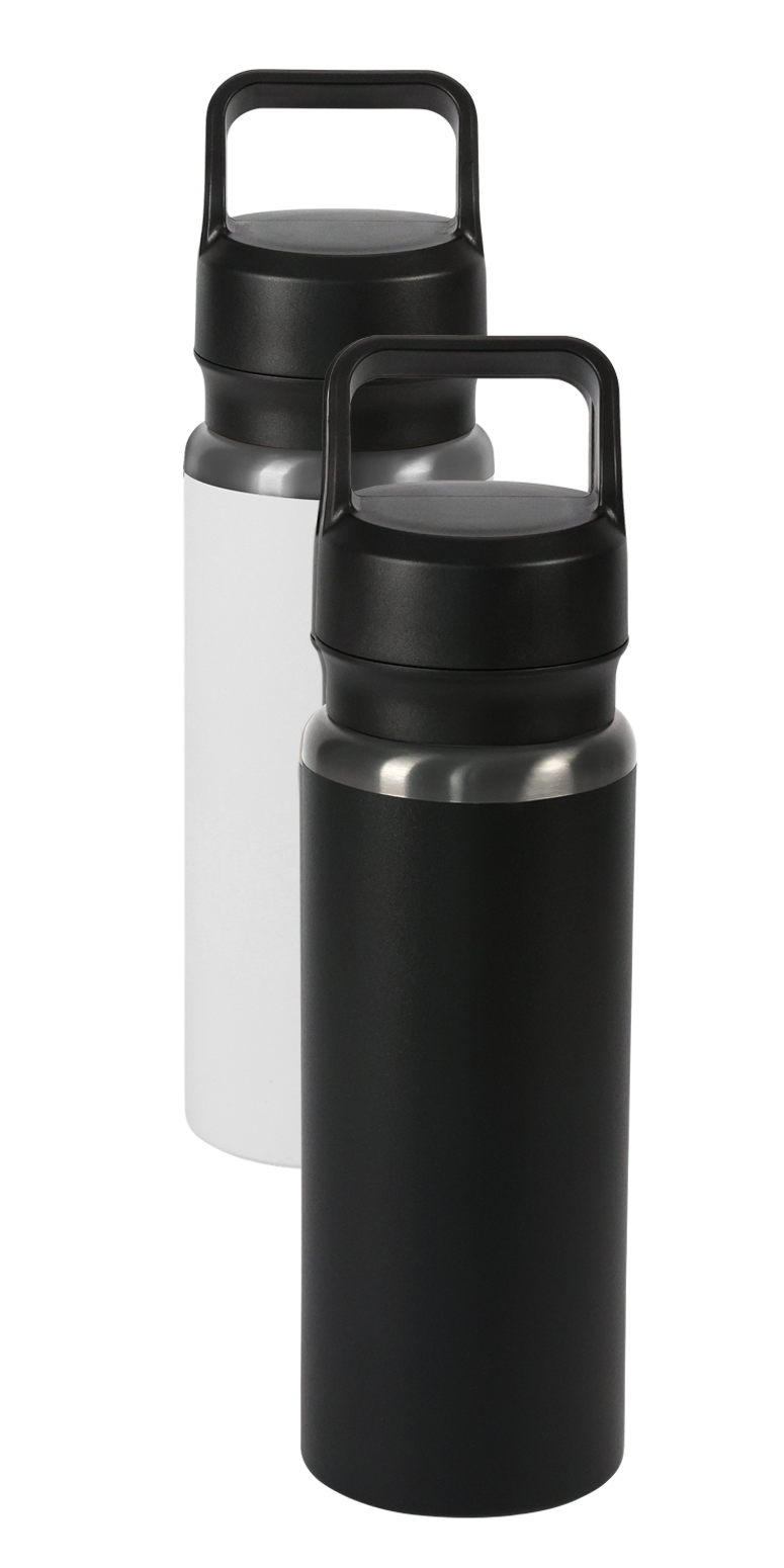 Urban Peak 28oz SS Water Bottle(w/Black Chrome PVD Underlay& - SL188BC White