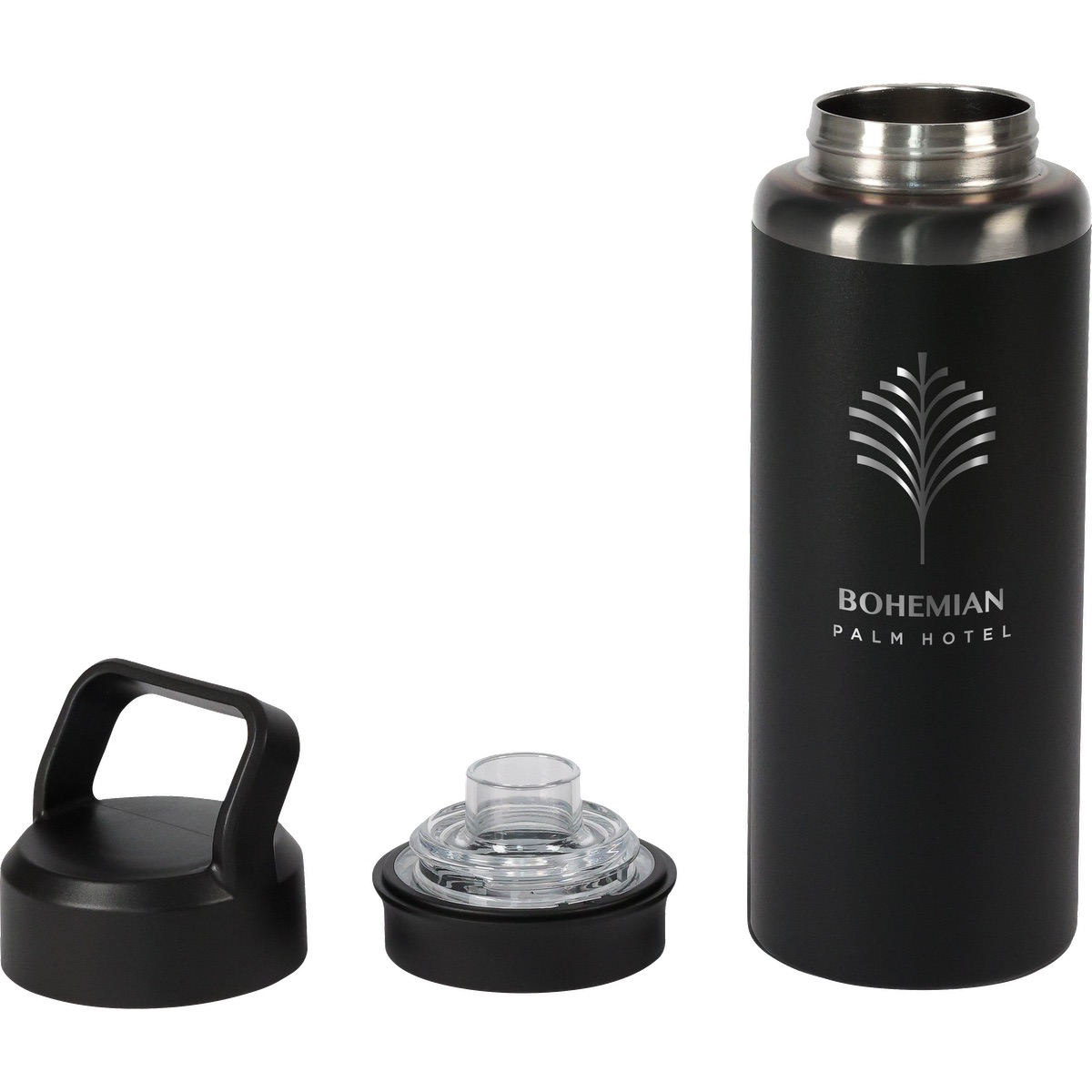 Urban Peak 28oz SS Water Bottle(w/Black Chrome PVD Underlay& - SL188BC White