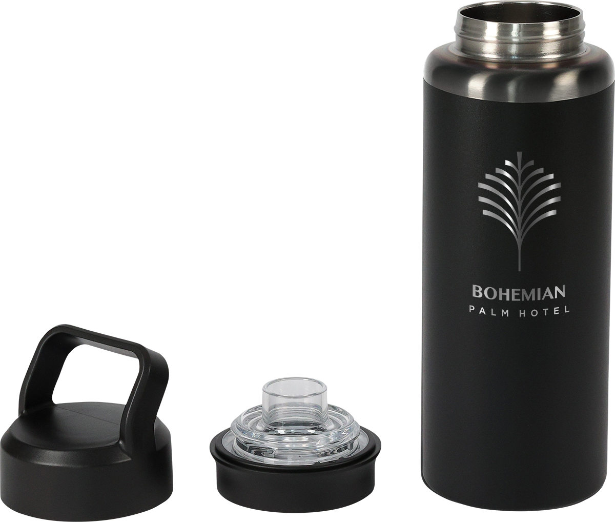 Urban Peak 28oz SS Water Bottle(w/Black Chrome PVD Underlay& - SL188BC black