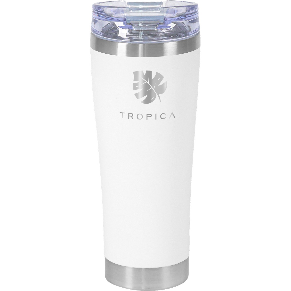 Urban Peak 16oz SS Tumbler (W/Clear Snap Closure Screw-on Lid - SL189PR white