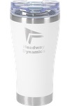 Urban Peak 20oz SS Tumbler (w/Clear Snap Closure Screw-on lid - SL190PR white