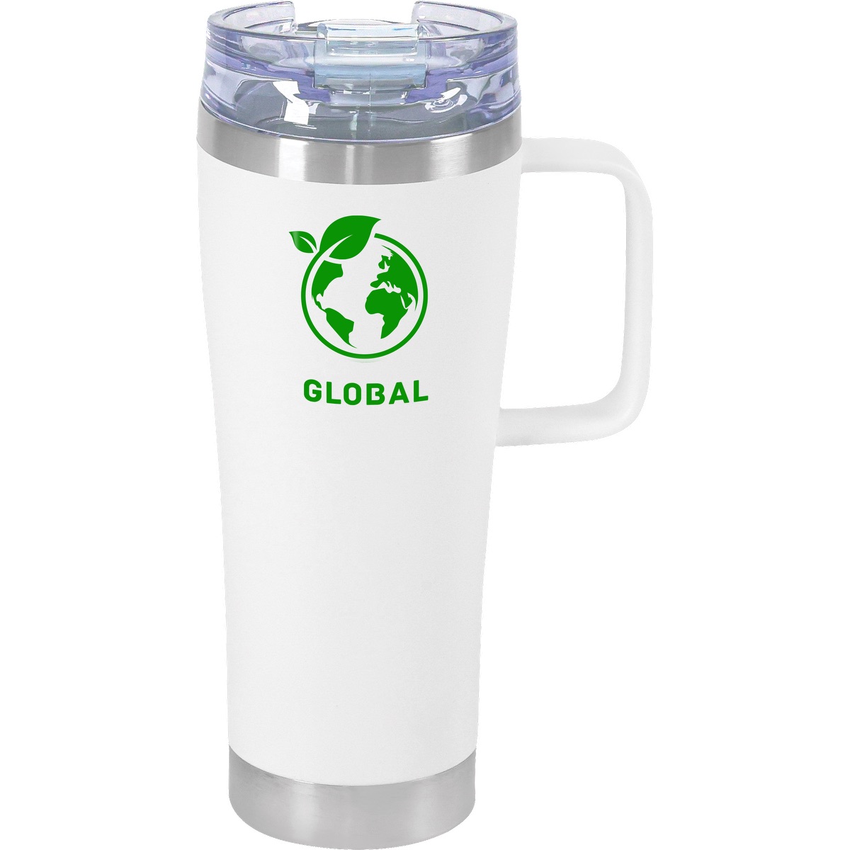 Urban Peak 16oz SS Tumbler (W/Clear Snap Closure Push-on Lid) - SL191PR white