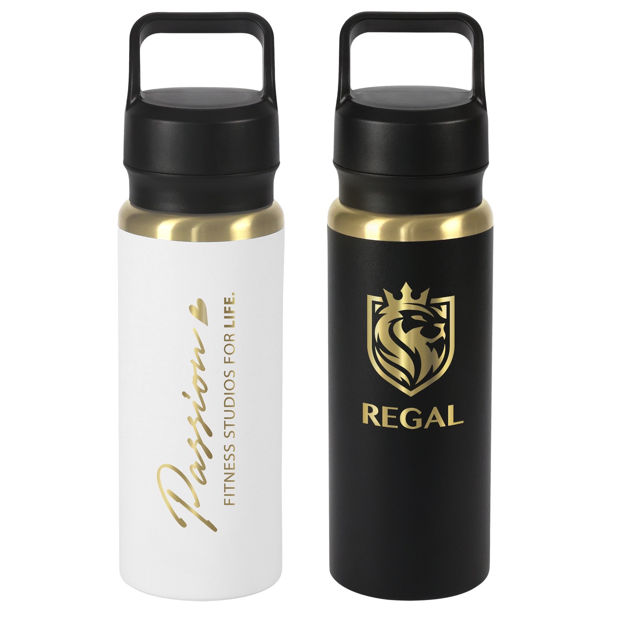 28oz Urban Peak® Dual Top Gold Water Bottle - SL188GP