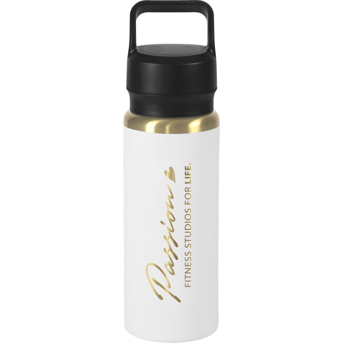 Urban Peak 28oz Urban Peak® Dual Top Gold Water Bottle - SL188GP white