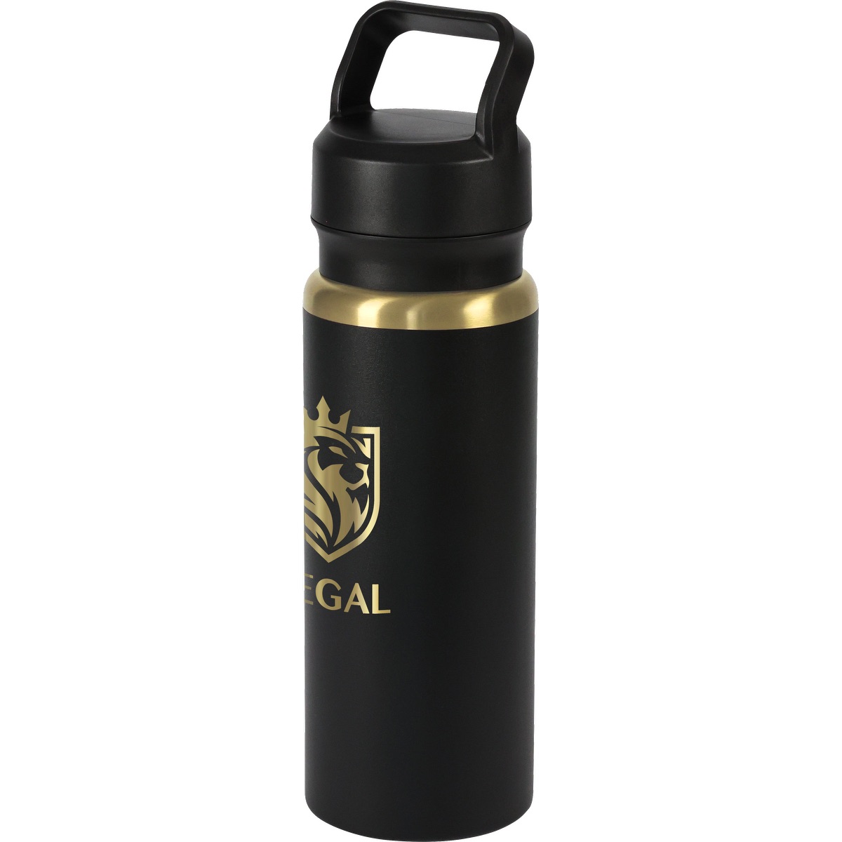 Urban Peak 28oz Urban Peak® Dual Top Gold Water Bottle - SL188GP White