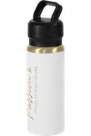 Urban Peak 28oz Urban Peak® Dual Top Gold Water Bottle - SL188GP White