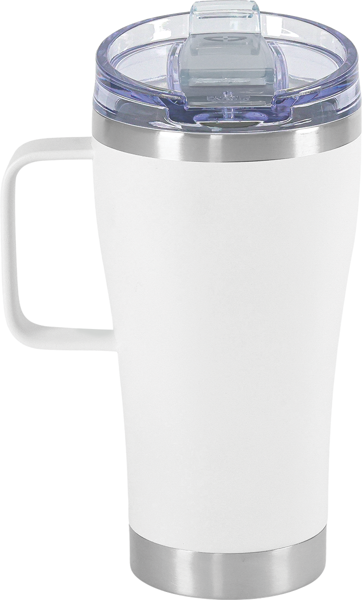 Urban Peak 20oz SS Tumbler (W/Clear Snap Closure Push-on Lid) - SL192PR white