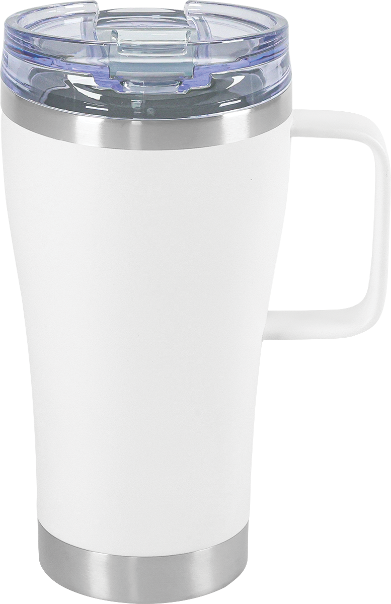 Urban Peak 20oz SS Tumbler (W/Clear Snap Closure Push-on Lid) - SL192PR white