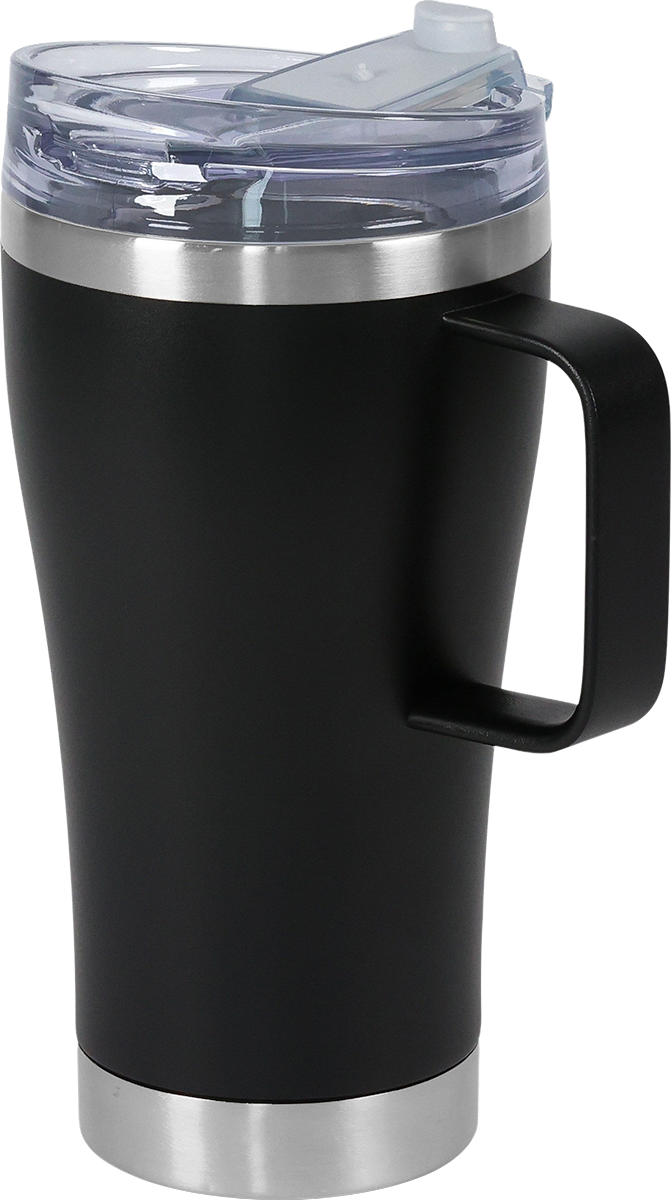 Urban Peak 20oz SS Tumbler (W/Clear Snap Closure Push-on Lid) - SL192PR black