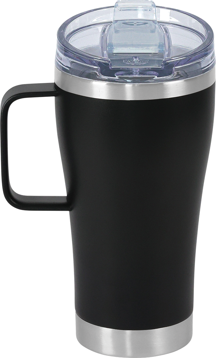 Urban Peak 20oz SS Tumbler (W/Clear Snap Closure Push-on Lid) - SL192PR black
