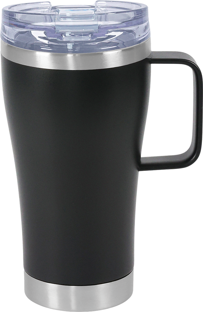 Urban Peak 20oz SS Tumbler (W/Clear Snap Closure Push-on Lid) - SL192PR black