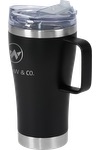 Urban Peak 20oz SS Tumbler (W/Clear Snap Closure Push-on Lid) - SL192PR black