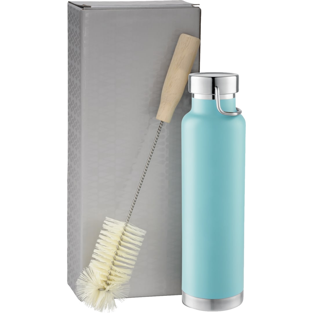 Thor Copper Vacuum Bottle with Brush 22oz - 1626-21 Green