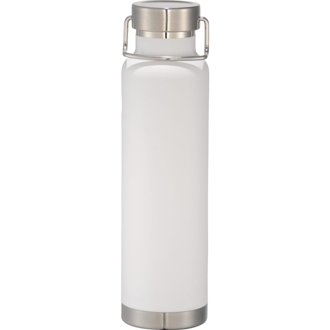 Thor Copper Vacuum Bottle with Brush 22oz - 1626-21 White