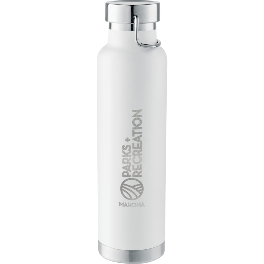 Thor Copper Vacuum Bottle with Brush 22oz - 1626-21 White