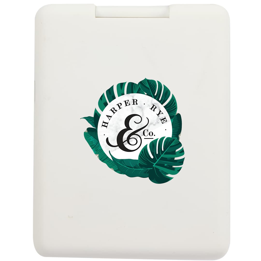 Rechargeable 100% RABS LED Compact Mirror - SM-1409 White