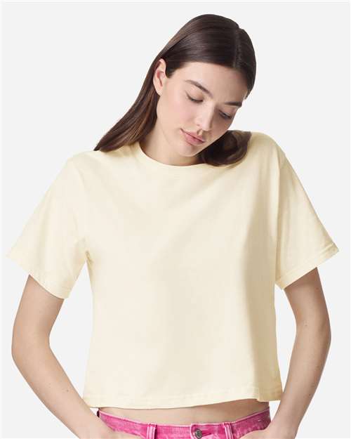 American Apparel Women's Fine Jersey Boxy Tee - 102 - 102A Creme