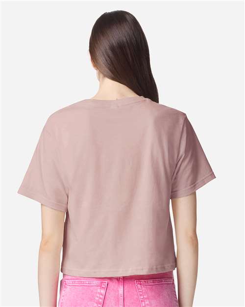 American Apparel Women's Fine Jersey Boxy Tee - 102 - 102A Blush