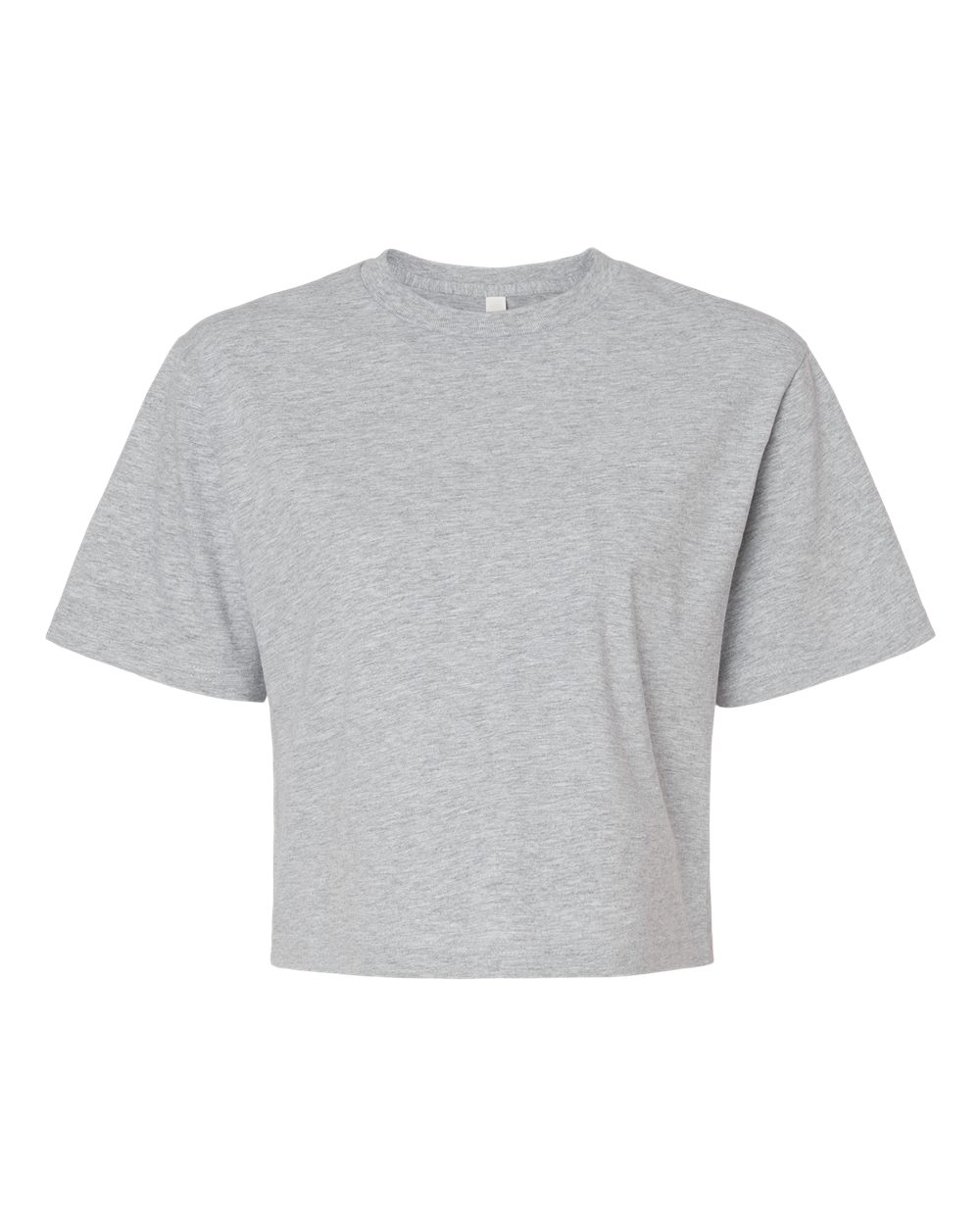 American Apparel Women's Fine Jersey Mid-Length Boxy Tee - 102 - 102A Heather Grey