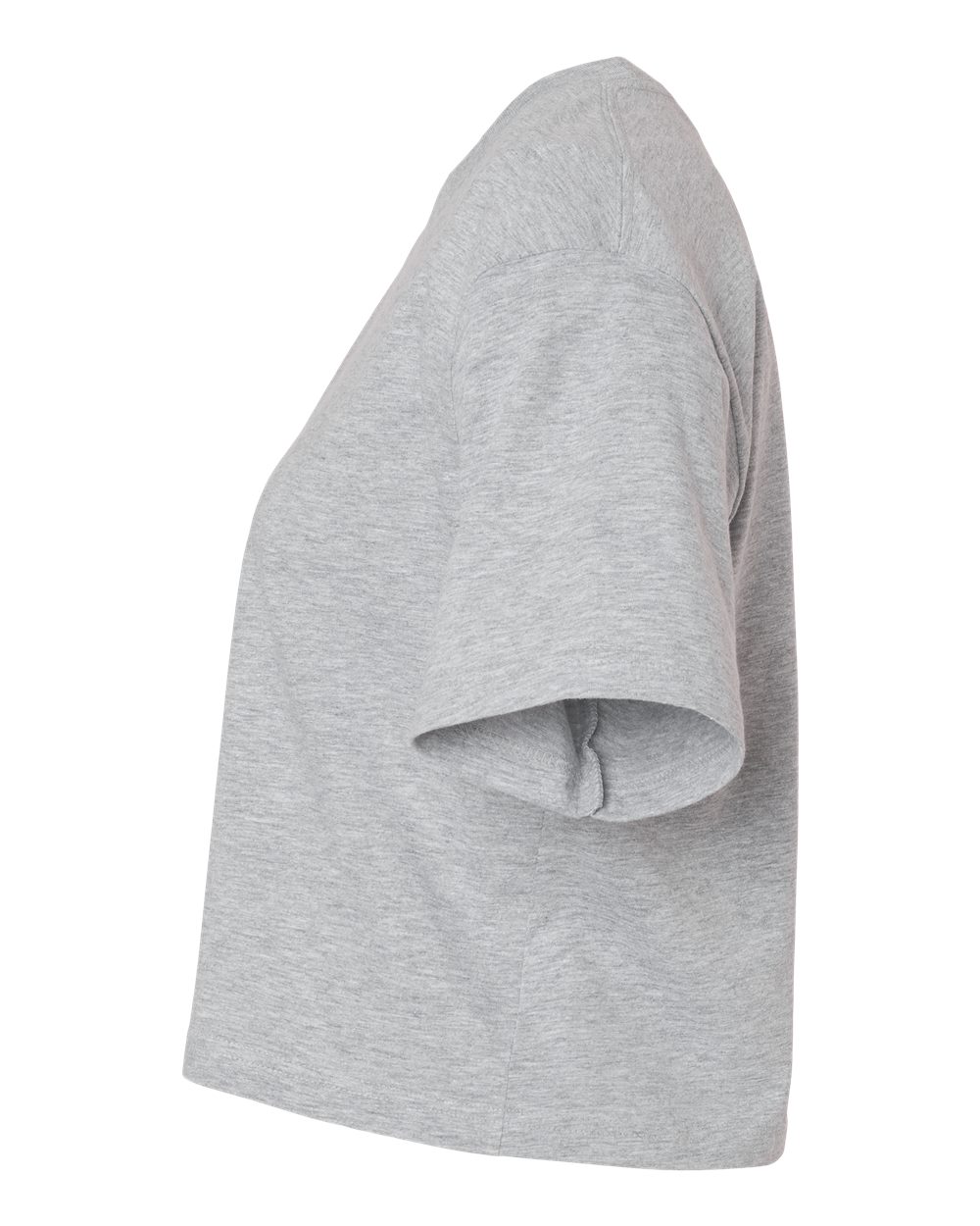 American Apparel Women's Fine Jersey Mid-Length Boxy Tee - 102 - 102A Heather Grey