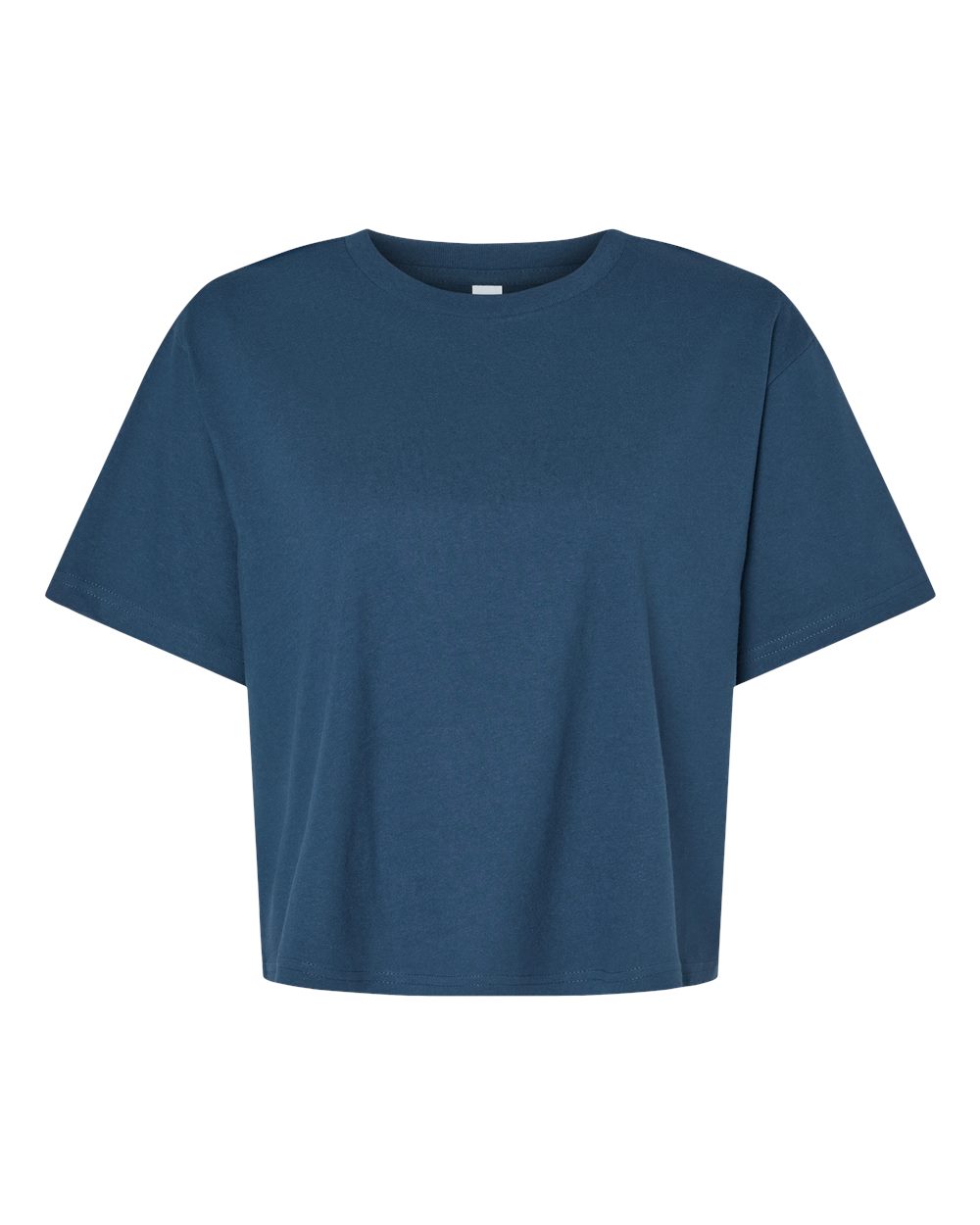 American Apparel Women's Fine Jersey Mid-Length Boxy Tee - 102 - 102A Sea Blue