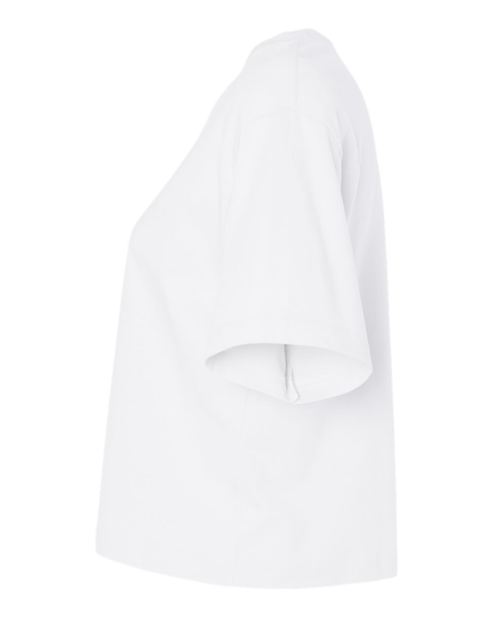 American Apparel Women's Fine Jersey Mid-Length Boxy Tee - 102 - 102A White