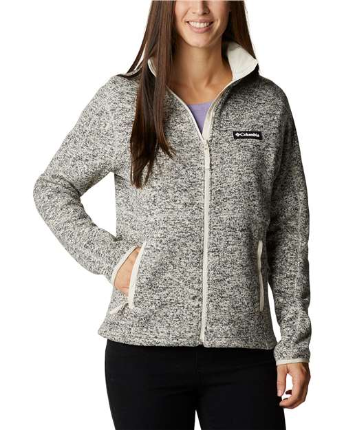Columbia Women's Sweater Weather™ II Full-Zip Jacket - 208572 Chalk Heather