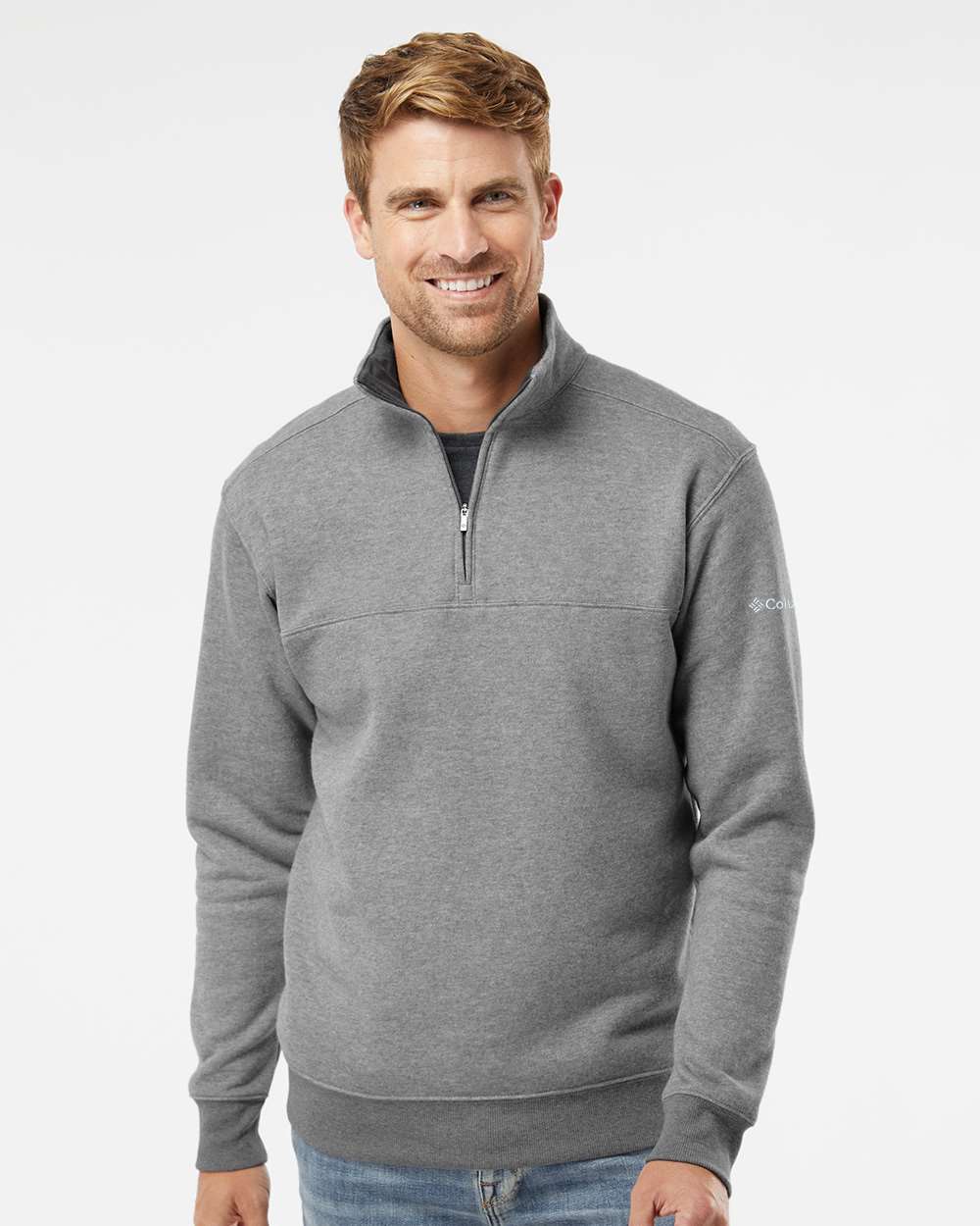 Columbia Men's Hart Mountain™ II Half-Zip Pullover - 212475 Charcoal Heather