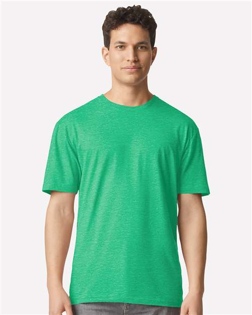 Gildan Unisex Light Cotton T-Shirt - 3000 - 3000g Heather Irish Green