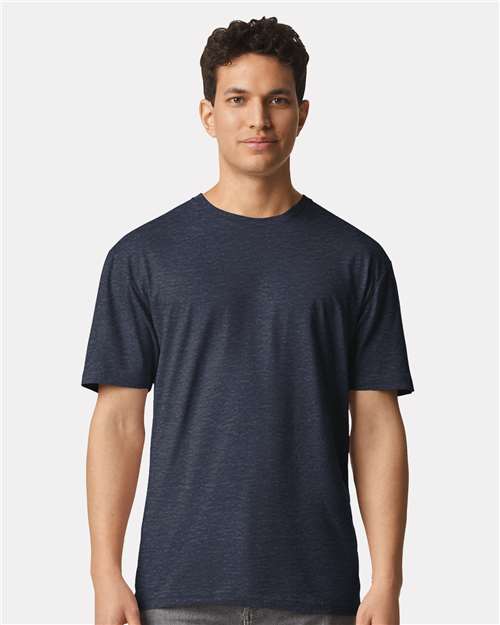 Gildan Unisex Light Cotton T-Shirt - 3000 - 3000g Heather Navy