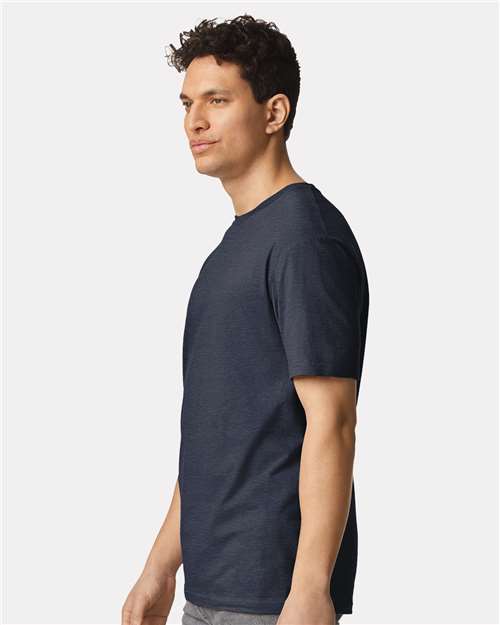Gildan Unisex Light Cotton T-Shirt - 3000 - 3000g Heather Navy
