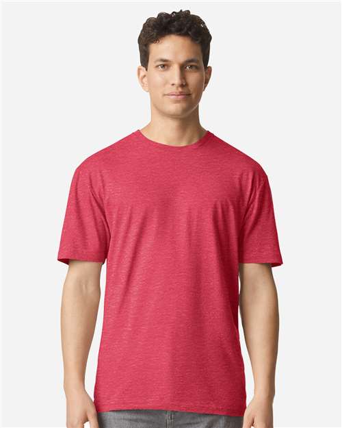 Gildan Unisex Light Cotton T-Shirt - 3000 - 3000g Heather Red
