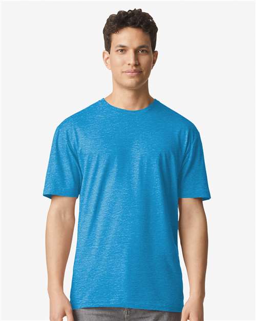 Gildan Unisex Light Cotton T-Shirt - 3000 - 3000g Heather Sapphire