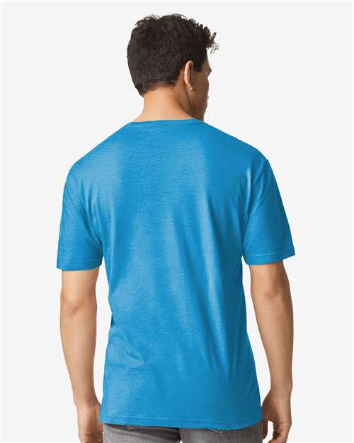 Gildan Unisex Light Cotton T-Shirt - 3000 - 3000g Heather Sapphire