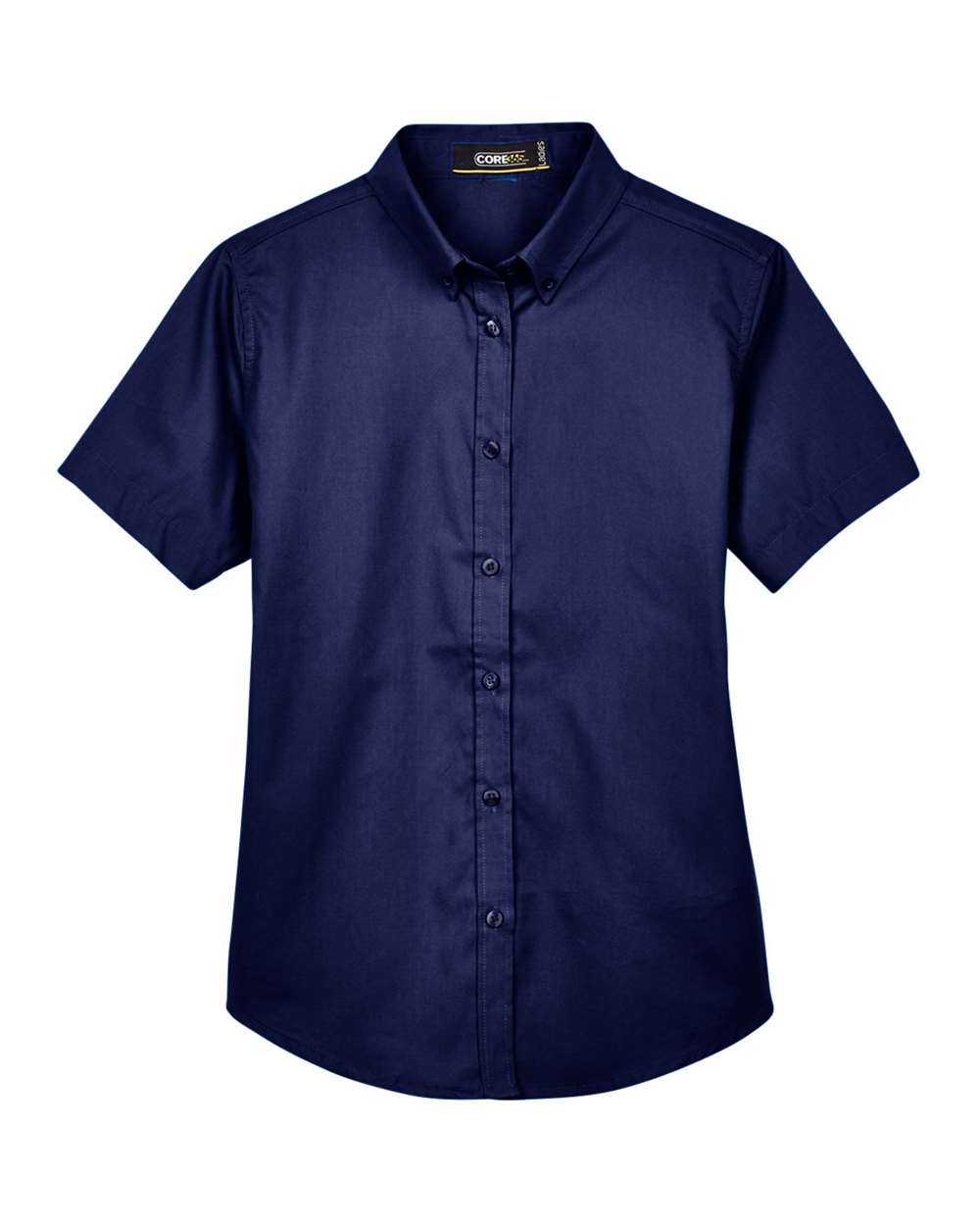 Core365 Women's Optimum Short Sleeve Twill Shirt - 78194 Classic Navy